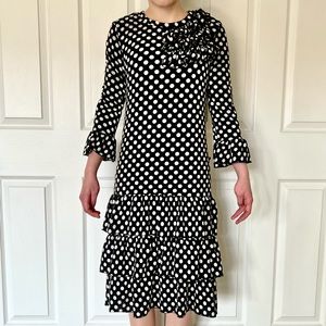 Nuggles Pok-a-dot Ruffle Tiered Dress